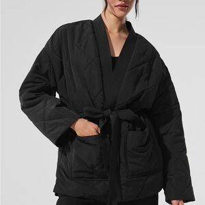ALO Yoga Black Quilted Puffer Jacket